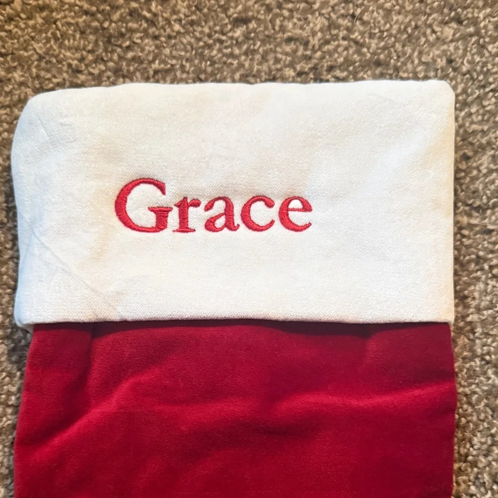 Pottery Barn Grace Stocking